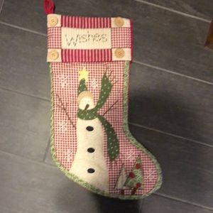 Oversized stocking holiday decor